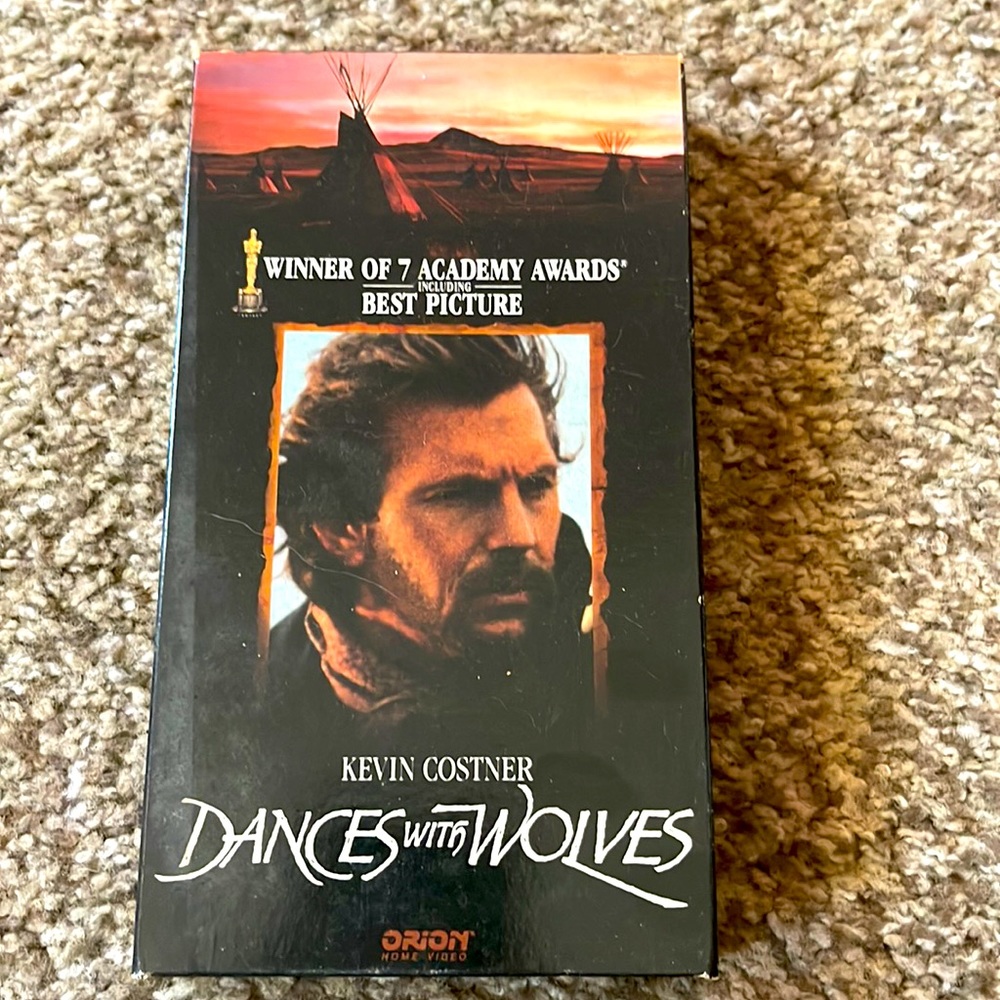 Dances with Wolves Kevin Costner vhs tape